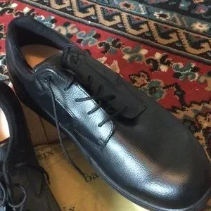 P W Minor black lace leather mens shoe 13M PW Minor 11162 Orthopedic Diabetic Black Leather Lace Up  main image 4
